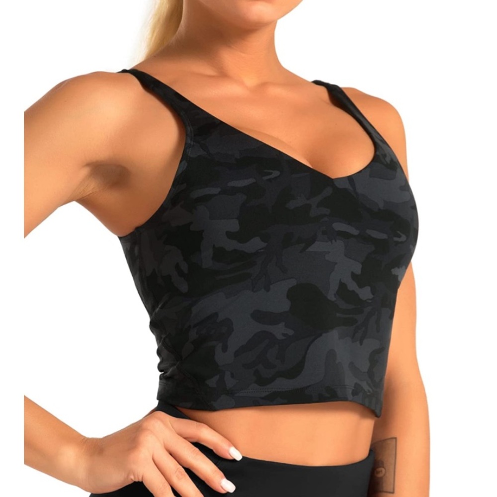 Camo Cropped Workout Tank
